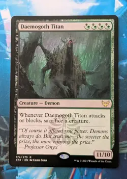 MTG Strixhaven Rare DAEMOGOTH TITAN NM - Image 1
