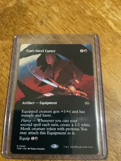 1x MTG Cori-Steel Cutter (Borderless) - Tarkir: Dragonstorm (TDM) #343 - Magic - Image 1