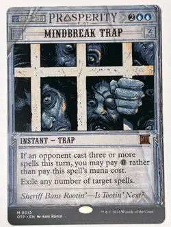 1x MTG Mindbreak Trap - OTJ. Mythic! NM Mint! Ships Fast! - Image 1