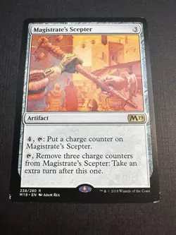 Magistrate's Scepter - Core Set 2019 LP MTG - Image 1