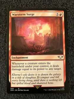 Magic The Gathering MTG - Warstorm Surge - Universes Beyond: Warhammer 40000 - Image 1