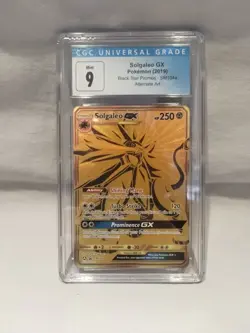 Solgaleo GX Gold Blackstar Promo - CGC 9 MINT - Pokemon SM104a - Hidden Fates - Image 1