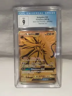 Solgaleo GX Gold Blackstar Promo - CGC 9 MINT - Pokemon SM104a - Hidden Fates - Image 2