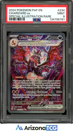 Pokemon 2024 Charizard ex 234/091 SIR Paldean Fates PSA 9 - Image 1