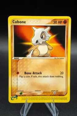 Pokemon TCG Cubone 40/95 Team Magma vs Team Aqua E-Reader - Light Play LP + - Image 1