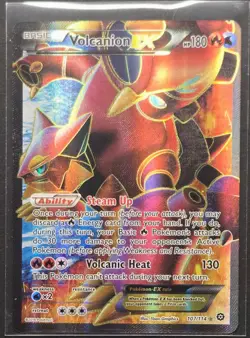 Volcanion Full Art 107/114 XY Steam Siege Ultra Rare Pokemon 2016 - Image 1
