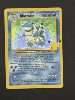 2021 Pokemon Celebrations Classic Collection Blastoise Holo 2/102 NM - Image 1
