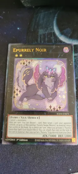 Epurrely Noir 1st Edition Prismatic Ultimate Rare RA04-EN064 Yu-Gi-Oh! - Image 1