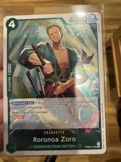 One Piece CCG Roronoa Zoro PRB02-006 R - Near Mint! English - Image 1