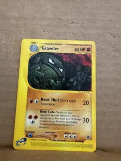 Pokemon Card - Expedition 79/165 - GRAVELER (uncommon) - NM/Mint - Image 1
