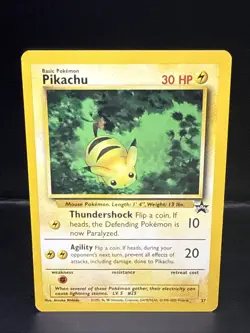 Pokemon Card - Pikachu WoTC Promo Black Star #27 Promo - Image 2