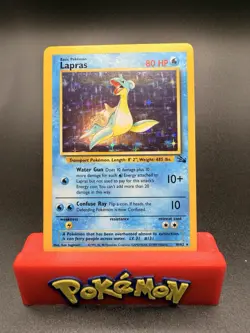 Lapras - 10/62 - Pokemon Fossil Unlimited Holo Rare Card WOTC NM - Image 1