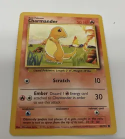 Pokemon TCG Charmander Base Set Card 46/102 Vintage 1999 WOTC - Image 3