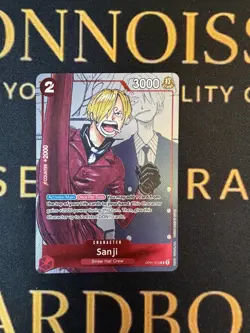 ONE PIECE ENGLISH CARD HOLO PROMO GAME 25TH SANJI OP01-013 ALT NM - Image 1