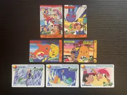 Pokemon Carddass Anime Collection Lot Set of 7 cards BANDAI - Image 1