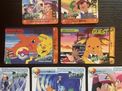 Pokemon Carddass Anime Collection Lot Set of 7 cards BANDAI - Image 3