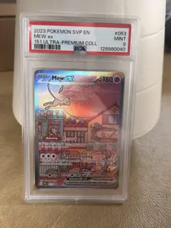 Pokemon PSA Mint 9 Mew EX SVPEN 053 Holo Card Black Star Promo - Image 1