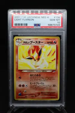 PSA 10 Light Flareon - No.136 Neo Destiny 4 GEM MINT - Japanese Pokemon Card - Image 1