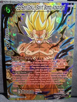 SS SON GOKU SPIRIT BOMB ABSORBED BT19-008 SPR Fighters Ambition NM Card DBS CCG - Image 1
