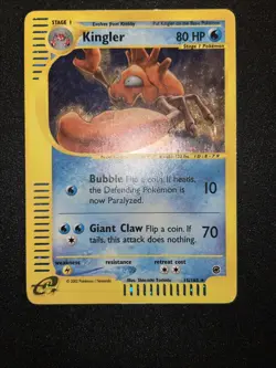 Kingler 015/165 Expedition Base Set Holo Pokemon Card VLP Condition ! WOTC - Image 4