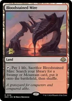 MTG English Bloodstained Mire NM Foil Promos: Prerelease Cards - Image 1