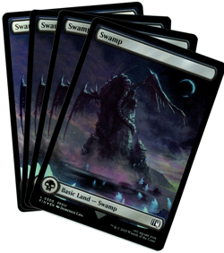 x4 Swamp 0300 (Foil) Full Art - Final Fantasy MTG - NM/M - Image 1