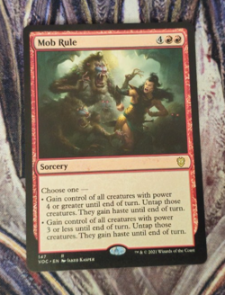 MTG - Mob Rule - Commander: Innistrad: Crimson Vow - Rare - NM - Image 1