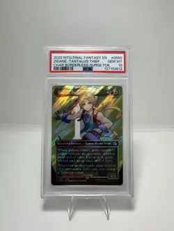 Zidane, Tantalus Thief Borderless Surge Foil PSA 10 Final Fantasy MTG - Image 1