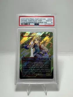 Zidane, Tantalus Thief Borderless Surge Foil PSA 10 Final Fantasy MTG - Image 4