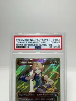 Zidane, Tantalus Thief Borderless Surge Foil PSA 10 Final Fantasy MTG - Image 5