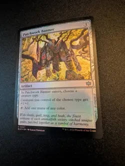 1x MTG Patchwork Banner (Foil) - Bloomburrow (BLB) #247 - Near Mint Magic - Image 1