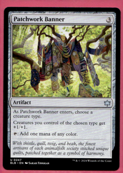 PATCHWORK BANNER BLOOMBURROW BLB UNCOMMON ARTIFACT MTG 247 - Image 1