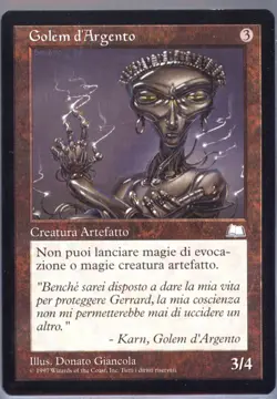 MTG MAGIC : GOLEM D'ARGENTO CARTA IN LINGUA ITALIANA (694) - Image 1