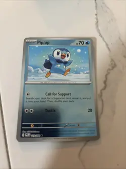 Pokemon TCG - Piplup - 027/094 - Reverse Holo - ME02: Phantasmal Flames - NM - Image 1