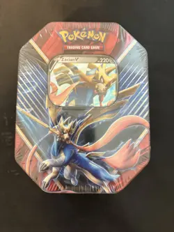 Zacian V Collector Tin - Sword & Shield Pokemon TCG - Factory Sealed - Image 1
