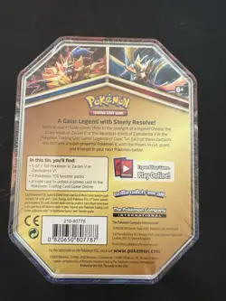 Zacian V Collector Tin - Sword & Shield Pokemon TCG - Factory Sealed - Image 4