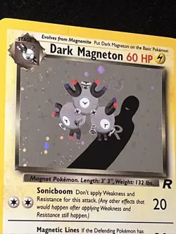Dark Magneton 11/82 Team Rocket Holo Pokemon TCG - LP - SWIRL Unlimited - Image 2