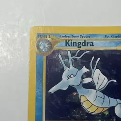Pokemon TCG WOTC Neo Genesis KINGDRA Holo Rare Foil 8/111 Pokemon Card LP - Image 3
