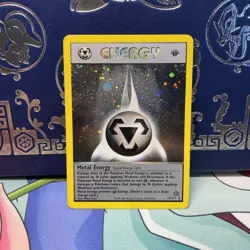 2000 1st Edition Metal Energy DOUBLE Holo SWIRLS LP #19 Neo Genesis Pokemon - Image 1