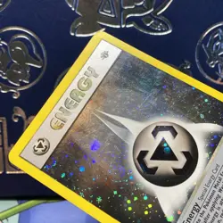 2000 1st Edition Metal Energy DOUBLE Holo SWIRLS LP #19 Neo Genesis Pokemon - Image 5