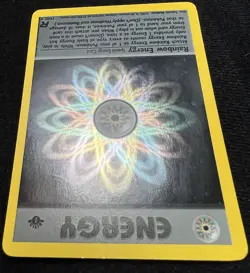 1st Edition Rainbow Energy 17/82 Team Rocket Pokemon TCG w/ 💫 SWIRL - LP - Image 5