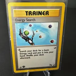 Energy Search 59/62 1st Edition Regular Non Holo WoTC Pokemon Fossil Set LP - Image 1