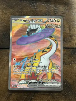 Pokemon TCG Raging Bolt EX 196/162SV05: Temporal Forces Holo Ultra Rare - Image 1