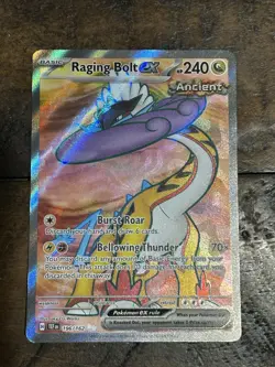Pokemon TCG Raging Bolt EX 196/162SV05: Temporal Forces Holo Ultra Rare - Image 3