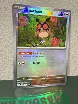 Pokemon TCG Hoothoot 077/131 - Pokeball Reverse Holo NM 🦉Prismatic Evolutions - Image 2
