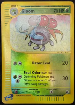 Pokemon 2002 E-Reader Expedition Gloom 78/165 Reverse Holo - LP - Image 1