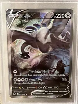 Pokemon 2022 Lugia V 186/195 Alt Art Silver Tempest GEM MINT PSA 10 - Image 2
