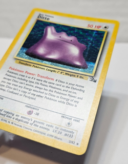 Ditto 3/62 Holo Rare Unlimited Fossil Pokemon 846 - Image 2