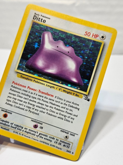 Ditto 3/62 Holo Rare Unlimited Fossil Pokemon 846 - Image 4