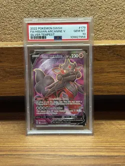 PSA 10 Hisuian Arcanine V Full Art 179/195 Silver Tempest Pokemon - Image 1
